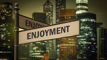 Street Sign to Enjoyment