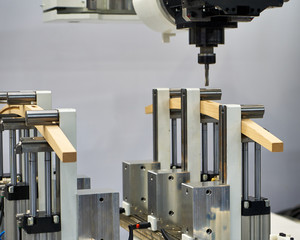 Production of complex parts on the coordinate boring machine with CNC.