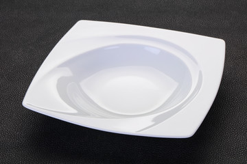 Empty white plate