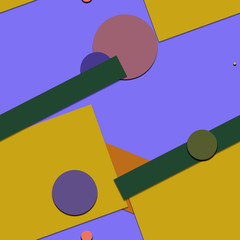 Flat material design - Creative vector trend seamless