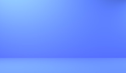 Fototapeta premium Abstract luxury blue background used for display product ad and website template, 3D illustration. 