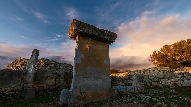Minorca Timelapse in Trepuco ancient ruins