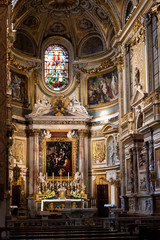 Catholic church altar in Rome