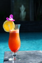 Juice at the pool