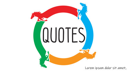 Horse on Line up Around circle