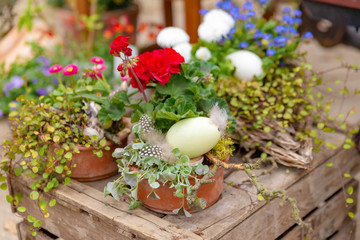 romantische Osterdekoration, romantisch