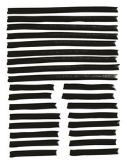 Naklejka premium Tagging Marker Medium Lines High Detail Abstract Vector Background Set 48