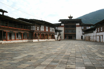 Fototapeta premium Dzong in Wangdue Phodrang (Bhutan)