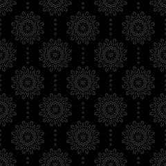 Seamless pattern with ornamental elements. Vector illustration.