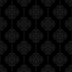 Seamless pattern with ornamental elements. Vector illustration.
