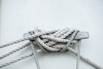 Noeud marin, corde de bateau