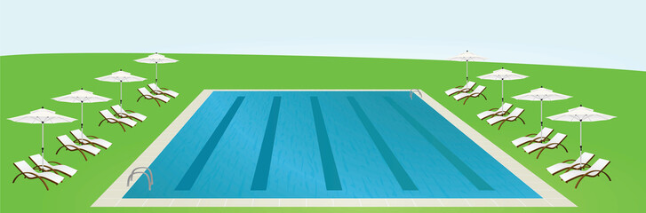 Fototapeta premium Vacation concept. vector illustration