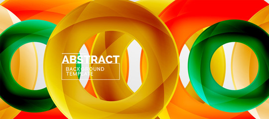 Vector circles abstract background