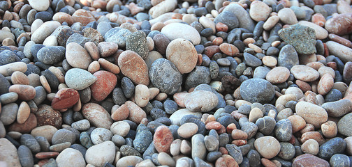 Pebbles by the sea
