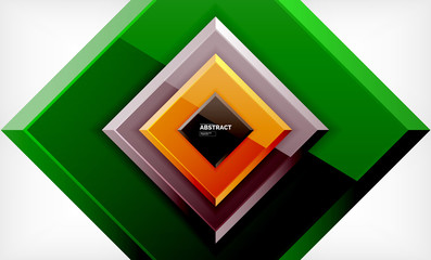 Square geometric background