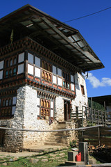 House in a village in Bhutan