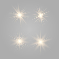 Gold glow light effect.