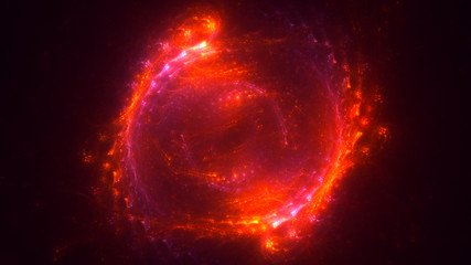 3D rendering abstract technology fractal background