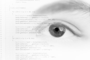 background programming language and eye programmer training at university