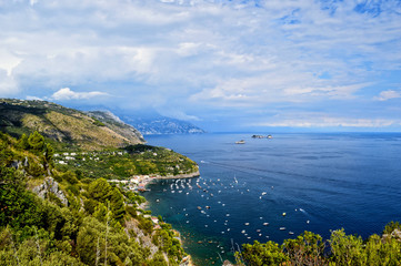 The Amalfi coast unites the sea and the mountains
