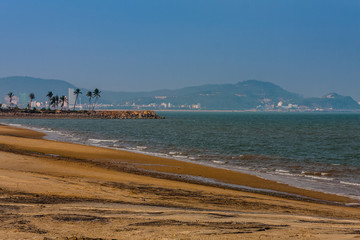 A beach in Ha Long Bay, Vietnam