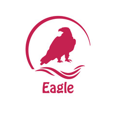 vector illustration emblem eagle