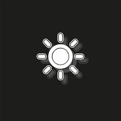 weather forecast icon, vector seasons sunny weather, sunny weather