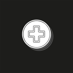 vector healthcare plus sign - medical cross symbol