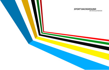 3d illustration, Sport games background.