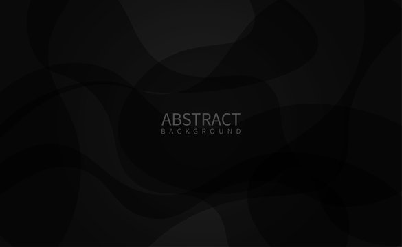 abstract dynamic fluid shapes on black background. modern wallpaper design concept.