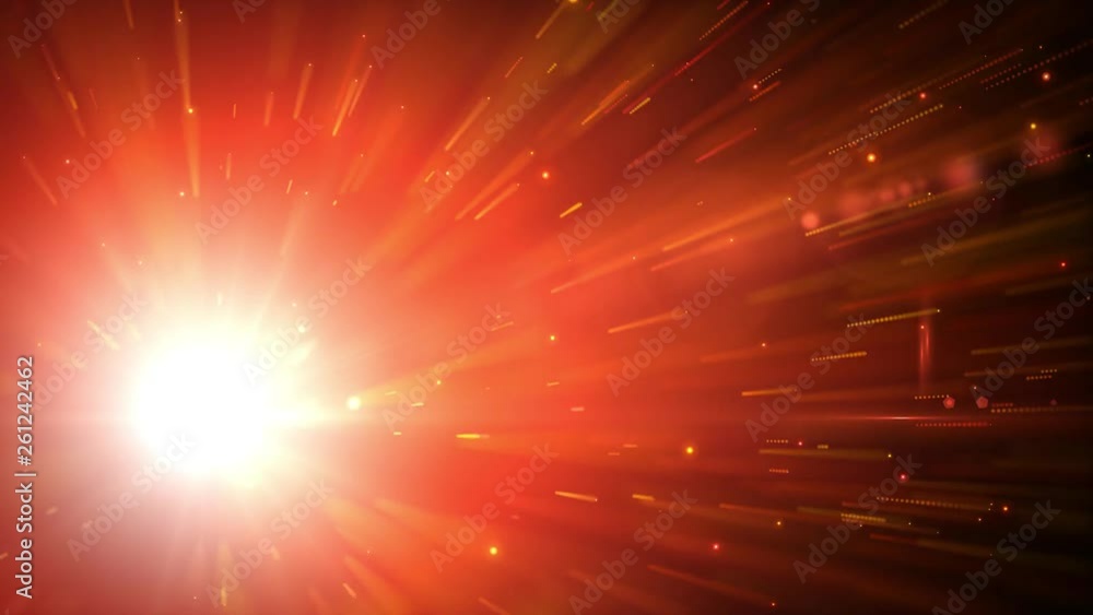 Aufkleber hyperspace background with shining starburst/ animation of a colorful abstract hyperspace shining st