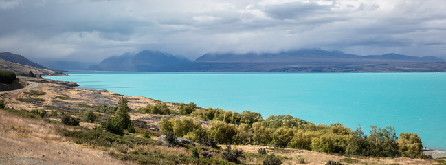 Fototapeta na wymiar day at Lake Pukaki New Zealand
