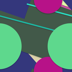 Flat material design - Creative vector trend seamless