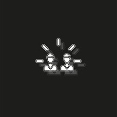 Fototapeta premium Brand engagement icon. Simple element illustration. Brand engagement symbol design from Social Media Marketing