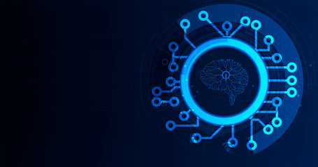 Conceptual technology illustration of artificial intelligence