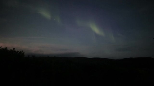 Real time video of a northern light in northern Norway