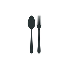 Cutlery Icon Vector logo for culinary business all company with modern high end look