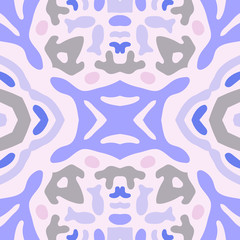 Light fabric, textiles. Flower weave, fishnet lines. Handmade mosaic. Detail for design wallpaper, tile, packaging, background. Handmade seamless pattern in oriental style.