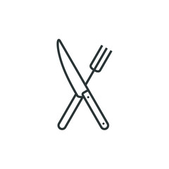 Cutlery Icon Vector logo for culinary business all company with modern high end look