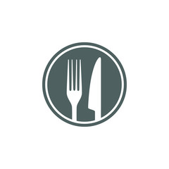 Cutlery Icon Vector logo for culinary business all company with modern high end look