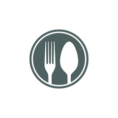 Cutlery Icon Vector logo for culinary business all company with modern high end look