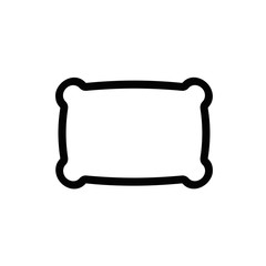pillow icon. vector illustration