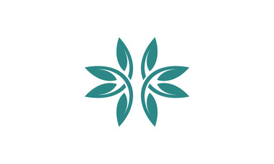 Abstract flower icon logo