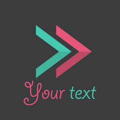 Triangle logo for business.Vector illustration