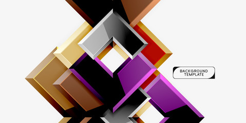 Glossy arrows geometric background