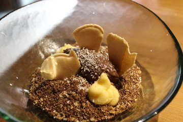 Postre de chocolate