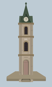 Clock Tower in old Jaffa 
