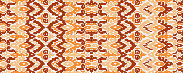 Abstract Vector Seamless Pattern in Ethnic Style