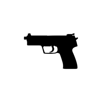icon of the gun. raster illustration
