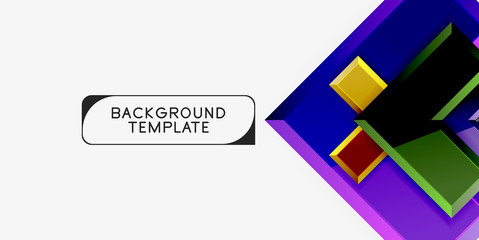 Glossy modern geometric background, abstract arrows composition